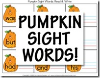 pumpkinsightwordcards pumpkinsightwordcards